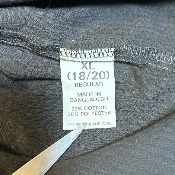 2 for$15 Chap’s Boy’s XL (18-20) Black Button Down Shirt - Picture 5 of 10